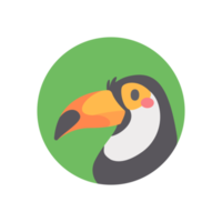 Cartoon bird. Poultry icon in the zoo. for kids decoration png