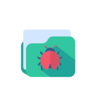 Data management. Share information and protect it from computer viruses. png