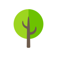 Tree icon simple flat green tree design Economical paper usage ideas To reduce cutting down trees png