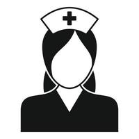 Team nurse icon, simple style vector