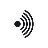 Wireless network symbol icon, simple style vector