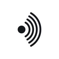 Wireless network symbol icon, simple style vector