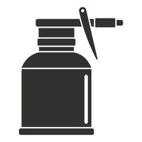 Car bottle spray icon, simple style vector