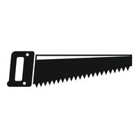 Hand saw tool icon, simple style vector