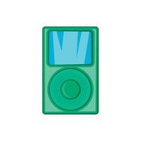 Mp3 player icon in cartoon style vector