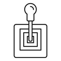 Old gearbox icon, outline style vector