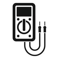 Diagnostic multimeter icon, simple style vector