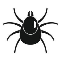 Insect mite icon, simple style vector