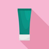 Creme tube icon, flat style vector