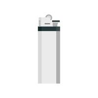 Cigarette lighter icon, flat style vector