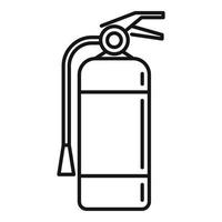 Fire extinguisher icon, outline style vector