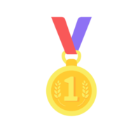 Medals are awarded to the winners of the sporting events. png