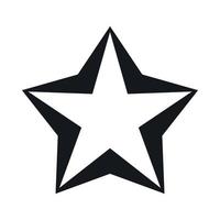 Star icon, simple style vector