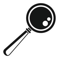 Magnify glass icon, simple style vector