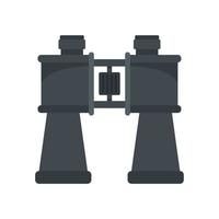 Binoculars icon, flat style vector