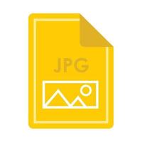 File JPG icon, flat style vector