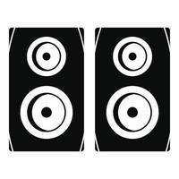 Studio speakers icon, simple style vector