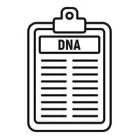 Dna checkboard icon, outline style vector