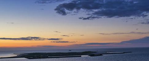 heligoland - isla duna - amanecer foto