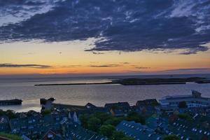 heligoland - isla duna - amanecer foto