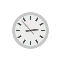 icono de reloj de pared en estilo plano vector