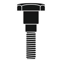 Clamp screw bolt icon, simple style vector