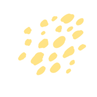 groupe dessiné à la main de pois dorés pour la décoration de style minimaliste de carte de voeux png