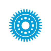 icône de roue dentée. équipement de machine pour définir des idées pour faire avancer les affaires grâce à l'innovation. png