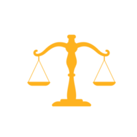 judge scales The symbol of justice in the judgment of the judges in the courts. png