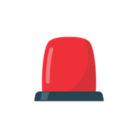 Emergency siren icon. Hazard warning light, ambulance route alarm png