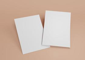 Flyer and letterhead mockup photo