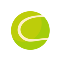 balle de tennis verte pour les sports de plein air png