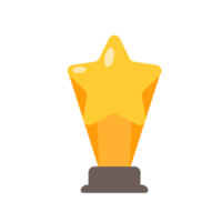 golden star trophy for the winner of the contest png