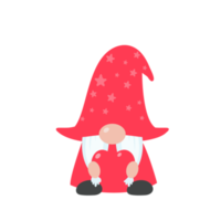 Christmas gnome. A little gnome wearing a red woolen hat. celebrate on christmas png