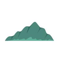 Mountain landscape icon, flat style. vector