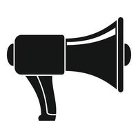 Lifeguard megaphone icon, simple style vector