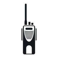 Radio transmitter icon, simple style vector