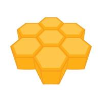 Honeycomb icon, cartoon style vector