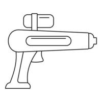 icono de pistola de agua, estilo de contorno vector