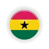 Ghana icon circle vector