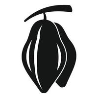 icono de cacao ecológico, estilo simple vector