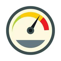 Tachometer icon in flat style vector