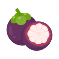 fruta tropical doce mangostão roxo png