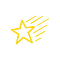 hand drawn star collection simple design png