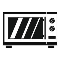 Kitchen microwave oven icon, simple style vector