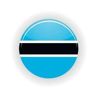 Botswana icon circle vector