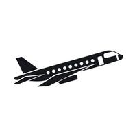 Airplane taking off icon, simple style vector