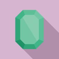 Solid jewel icon, flat style vector