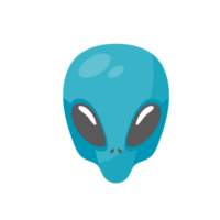 caras alienígenas. criatura alienígena verde con ojos grandes png