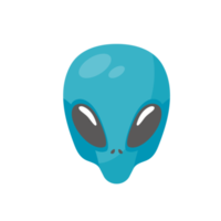 caras alienígenas. criatura alienígena verde con ojos grandes png